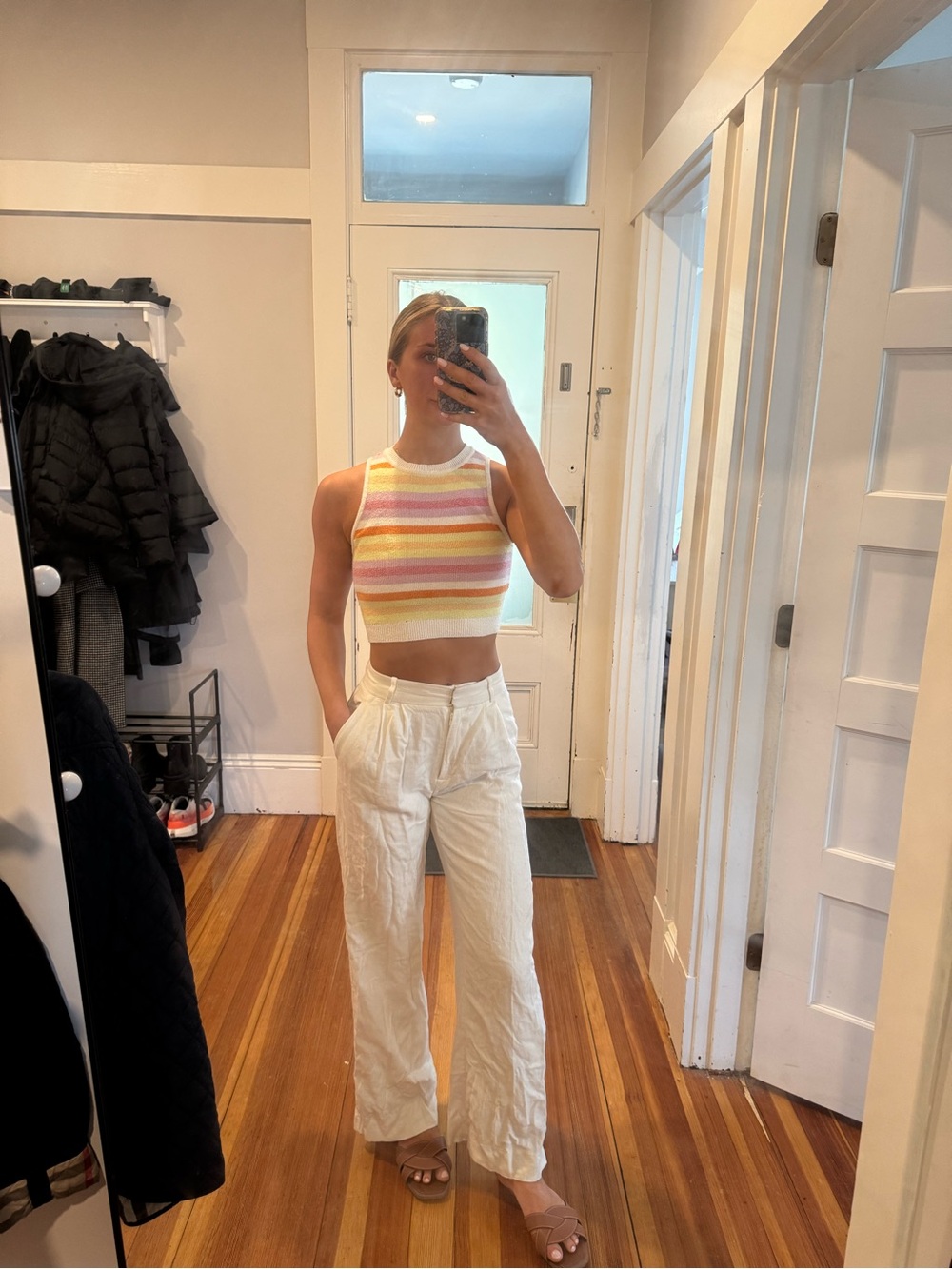 Abercrombie & Fitch high waisted Linen Pant